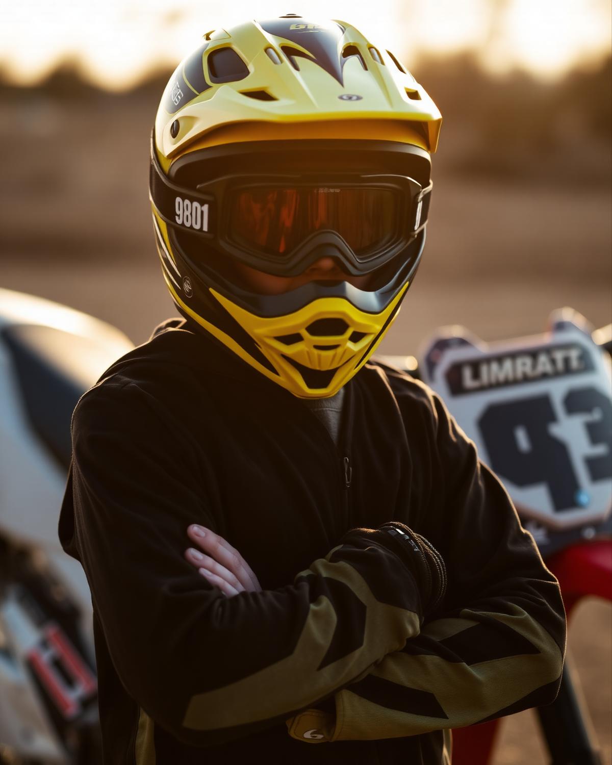 PJ — anonymous founder in riding gear